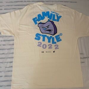 Family Style men’s cream T-Shirt